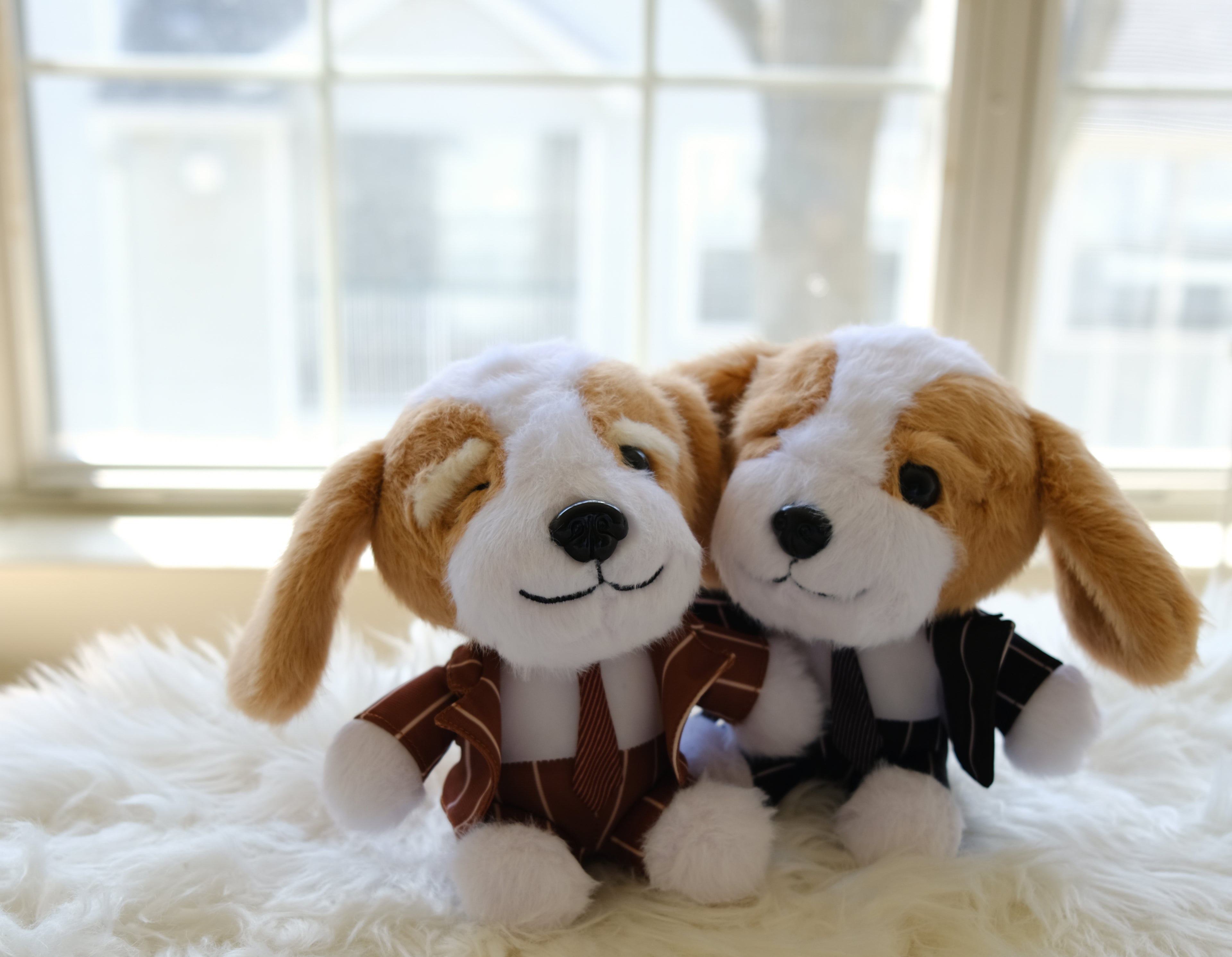 Luckyadoodles are cuddling together, adorable